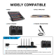 Système De Monitoring In Ear Sans Fil Pour Scène Avec Transmission UHF 80 M Bluetooth Et Multi Récepteurs - www.yonis-shop.com