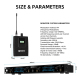 Système De Monitoring In Ear Sans Fil Pour Scène Avec Transmission UHF 80 M Bluetooth Et Multi Récepteurs - www.yonis-shop.com