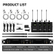 Système De Monitoring In Ear Sans Fil Pour Scène Avec Transmission UHF 80 M Bluetooth Et Multi Récepteurs - www.yonis-shop.com