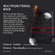 Sac À Dos Gaming Pour Ordinateur Portable 16 Pouces À Coque Rigide Avec Serrure À Combinaison Et Port USB - www.yonis-shop.com