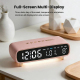 Réveil Numérique LED Avec Veilleuse Deux Alarmes Compte À Rebours Date Température Et Port USB - www.yonis-shop.com