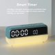 Réveil Numérique De Chevet Avec Veilleuse Réglable Double Alarme Minuteur Affichage Date Température Et Port USB - www.yonis-...