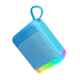 Enceinte Bluetooth Rétro Portable Pour Bureau 5 W Avec Éclairage RGB Carte TF USB AUX Et Autonomie De 6 À 10 Heures