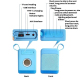 Enceinte Bluetooth Rétro Portable Pour Bureau 5 W Avec Éclairage RGB Carte TF USB AUX Et Autonomie De 6 À 10 Heures - www.yon...