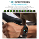 Montre Connectée Avec Appels Bluetooth Écran Couleur Suivi Santé Et 123 Modes Sportifs - www.yonis-shop.com