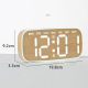 Horloge Murale Numérique Et De Bureau Silencieuse À Grand Affichage LED Date Jour Semaine Luminosité Réglable - www.yonis-sho...