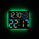 Horloge Murale Numérique LED Grand Format À Chiffres RGB Changeants Double Alarme Et Minuteur - www.yonis-shop.com