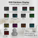 Horloge Murale Numérique LED Grand Format À Chiffres RGB Changeants Double Alarme Et Minuteur - www.yonis-shop.com