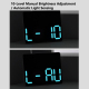 Horloge Murale Numérique LED Grand Format À Chiffres RGB Changeants Double Alarme Et Minuteur - www.yonis-shop.com