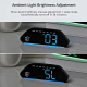 Réveil Numérique De Chevet À Grand Écran LED Avec Double Alarme Minuteur Veilleuse Et Luminosité Automatique USB - www.yonis-...