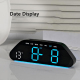 Réveil Numérique De Chevet À Grand Écran LED Avec Double Alarme Minuteur Veilleuse Et Luminosité Automatique USB - www.yonis-...