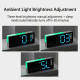 Réveil Numérique LED Avec Veilleuse RGB En L Double Alarme Affichage Date Température Et Luminosité Automatique - www.yonis-s...