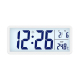 Horloge Numérique LCD Murale Et De Bureau 10 Pouces Avec Thermomètre Intérieur Rétroéclairage Et Alimentation USB