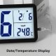 Horloge Numérique LCD Murale Et De Bureau 10 Pouces Avec Thermomètre Intérieur Rétroéclairage Et Alimentation USB - www.yonis...
