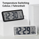 Horloge Numérique LCD Murale Et De Bureau 10 Pouces Avec Thermomètre Intérieur Rétroéclairage Et Alimentation USB - www.yonis...