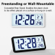 Horloge Numérique LCD Murale Et De Bureau 10 Pouces Avec Thermomètre Intérieur Rétroéclairage Et Alimentation USB - www.yonis...
