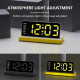 Réveil Numérique LED À Grand Écran Miroir Avec Veilleuse Multicolore 2 Alarmes Et Port USB De Recharge - www.yonis-shop.com