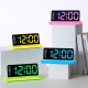 Réveil Numérique LED À Grand Écran Miroir Avec Veilleuse Multicolore 2 Alarmes Et Port USB De Recharge - www.yonis-shop.com