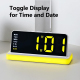 Réveil Numérique LED À Grand Écran Miroir Avec Veilleuse Multicolore 2 Alarmes Et Port USB De Recharge - www.yonis-shop.com