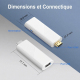 Clé TV Android 14 Pour Streaming 4K 60 FPS Avec Télécommande WiFi 6 2 Go RAM 8 Go ROM - www.yonis-shop.com