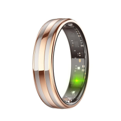 Bague Connectée De Suivi Santé Avec Fréquence Cardiaque Saturation En Oxygène Cycle Menstruel Et Étanchéité IP68