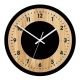Horloge Murale Ronde En Bois 3D Décorative 30 Cm Silencieuse À Lecture Analogique Et Numérique Pour Salon Chambre Ou Bureau -...