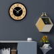 Horloge Murale Ronde En Bois 3D Décorative 30 Cm Silencieuse À Lecture Analogique Et Numérique Pour Salon Chambre Ou Bureau -...