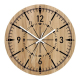 Horloge Murale Ronde En Bois 3D Décorative 30 Cm Silencieuse À Lecture Analogique Et Numérique Pour Salon Chambre Ou Bureau -...