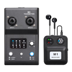 Système De Monitoring In Ear Sans Fil Pour Scène 2.4 GHz Avec Latence ≤8 Ms Et Jusqu’à 6 Récepteurs
