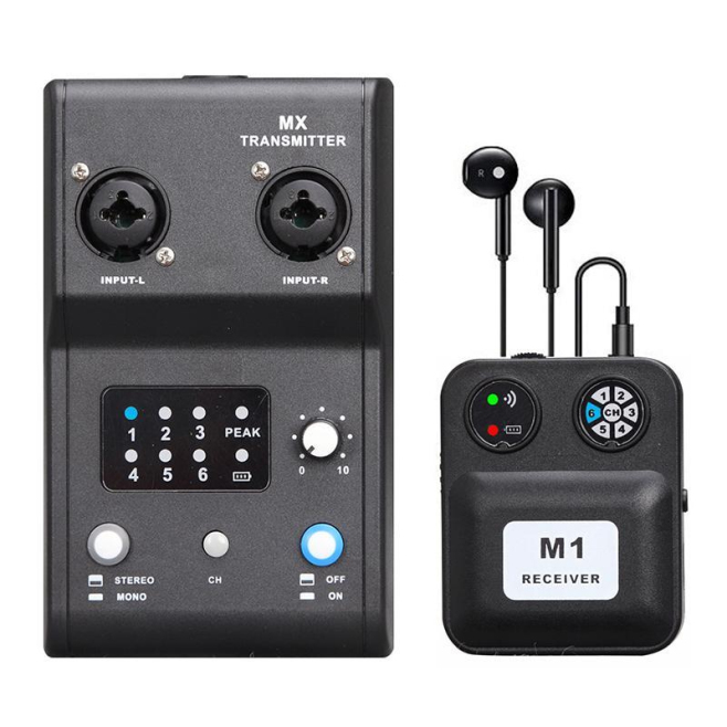 Système De Monitoring In Ear Sans Fil Pour Scène 2.4 GHz Avec Latence ≤8 Ms Et Jusqu’à 6 Récepteurs - www.yonis-shop.com