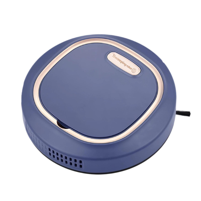 Robot Aspirateur Intelligent Rechargeable USB Ultra- Fin 7 cm Autonomie 60 Minutes Détection Des Obstacles Sols Multiples - w...