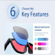 Lunettes Intelligentes Bluetooth Pour Appels Et Musique Avec Verres Électrochromes Et Double Microphone Anti Bruit - www.yoni...