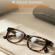 Lunettes Intelligentes Avec IA Pour Appels Bluetooth Traduction Multilingue Enregistrement Vidéo 1080P 30 FPS Caméra 13 MP Wi...