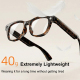 Lunettes Intelligentes Avec IA Pour Appels Bluetooth Traduction Multilingue Enregistrement Vidéo 1080P 30 FPS Caméra 13 MP Wi...