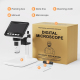 Microscope Numérique De Bureau Pour Inspection Et Observation Écran IPS 4.3 Pouces 2 MP Grossissement 50 À 1000 Fois - www.yo...