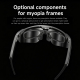 Lunettes De Cyclisme Intelligentes Avec Caméra 8 MP Et Stabilisation Optique Monture Noire Verres Argentés - www.yonis-shop.com