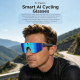 Lunettes De Cyclisme Intelligentes Avec Caméra 8 MP Et Stabilisation Optique Monture Noire Verres Argentés - www.yonis-shop.com