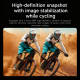 Lunettes De Cyclisme Intelligentes Avec Caméra 8 MP Et Stabilisation Optique Monture Noire Verres Argentés - www.yonis-shop.com