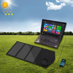 Panneau Solaire Pliable Étanche 21 W Pour Recharge En Extérieur Avec Régulateur De Tension Sorties 18 V Et USB - www.yonis-sh...