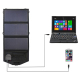 Panneau Solaire Pliable Étanche 21 W Pour Recharge En Extérieur Avec Régulateur De Tension Sorties 18 V Et USB - www.yonis-sh...
