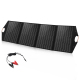 Panneau Solaire Pliable 100 W Pour Recharge Nomade À Cellules Monocristallines Avec USB C 65 W Et USB QC3.0 - www.yonis-shop.com