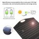 Panneau Solaire Pliable 100 W Pour Recharge Nomade À Cellules Monocristallines Avec USB C 65 W Et USB QC3.0 - www.yonis-shop.com