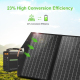 Panneau Solaire Pliable 100 W Pour Recharge Nomade À Cellules Monocristallines Avec USB C 65 W Et USB QC3.0 - www.yonis-shop.com