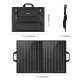 Panneau Solaire Pliable 50 W À Cellules Monocristallines Pour Recharge Nomade USB C PD QC - www.yonis-shop.com