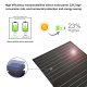 Panneau Solaire Pliable 50 W À Cellules Monocristallines Pour Recharge Nomade USB C PD QC - www.yonis-shop.com