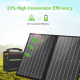 Panneau Solaire Pliable 50 W À Cellules Monocristallines Pour Recharge Nomade USB C PD QC - www.yonis-shop.com