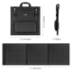 Panneau Solaire Pliable 60 W Pour Recharger Vos Appareils Cellules Monocristallines USB C PD - www.yonis-shop.com