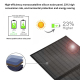 Panneau Solaire Pliable 60 W Pour Recharger Vos Appareils Cellules Monocristallines USB C PD - www.yonis-shop.com
