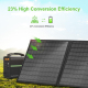 Panneau Solaire Pliable 60 W Pour Recharger Vos Appareils Cellules Monocristallines USB C PD - www.yonis-shop.com