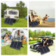 Kit De 3 Panneaux Solaires Monocristallins 20 W Pour Batteries Auto Moto Bateau Avec USB QC3.0 Et Pinces Crocodile - www.yoni...